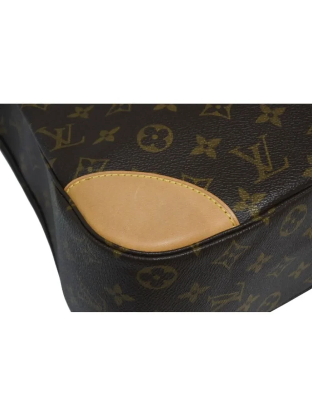 Louis Vuitton Boulogne 35 Shoulder Bag Vachetta Leather Brown Gold 4